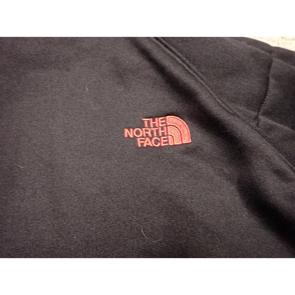 The North Face Reversible Jacket Mens XL Black Grey Good Quilted Hooded Puffer - Picture 5 of 15